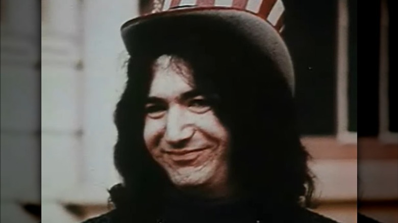 Jerry Garcia smiling in Nixon ad