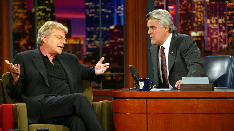 Jerry Springer speaking to Jay Leno