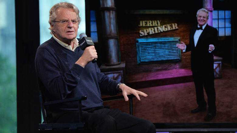 Jerry Springer interviewing about his show