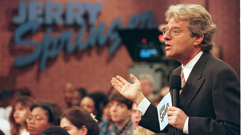 Jerry Springer speaking on his show