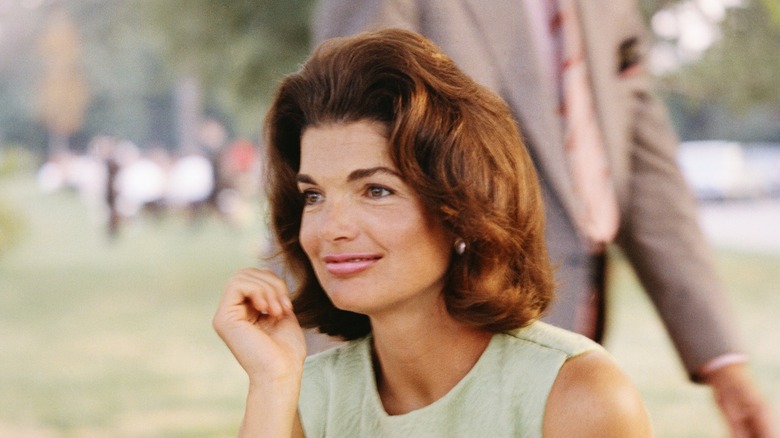 jackie kennedy onassis smiling