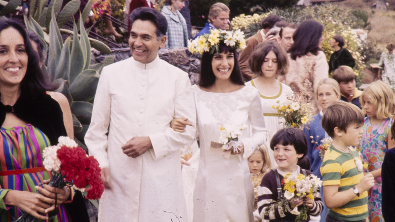 Joan Baez father Albert and sister Mimi at a wedding