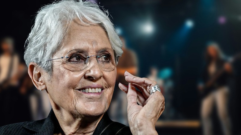 Joan Baez smiling