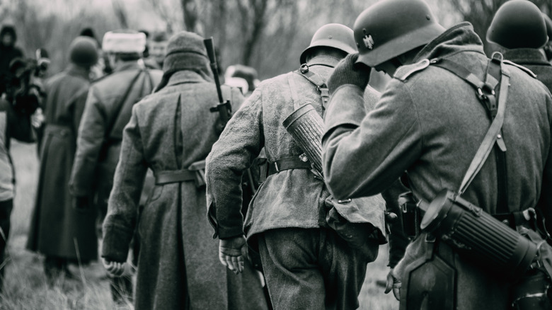 German soldiers captured by the Russians