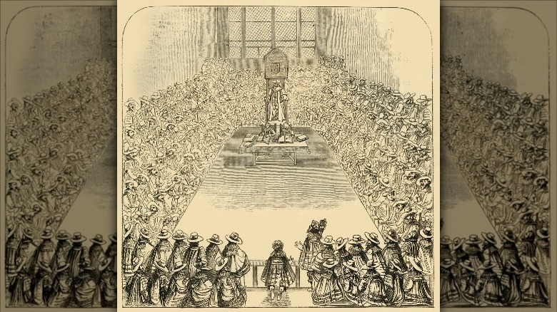 Illustration of the House of Commons in the 17th Century