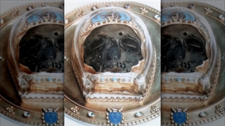 Reliquary with skull said to be of John the Baptist, Amiens Cathedral