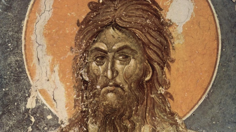 Serbo-Byzantine fresco showing John the Baptist, from Gračanica Monastery, Kosovo, c. 1235
