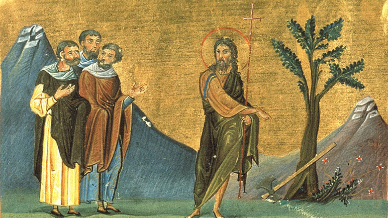 11th century illustration showing John the Baptist