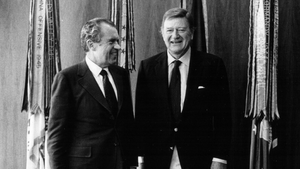 Richard Nixon and John Wayne