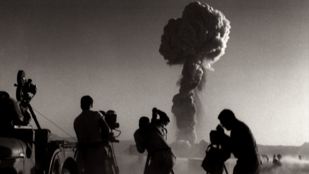 Filming Nevada nuclear bomb