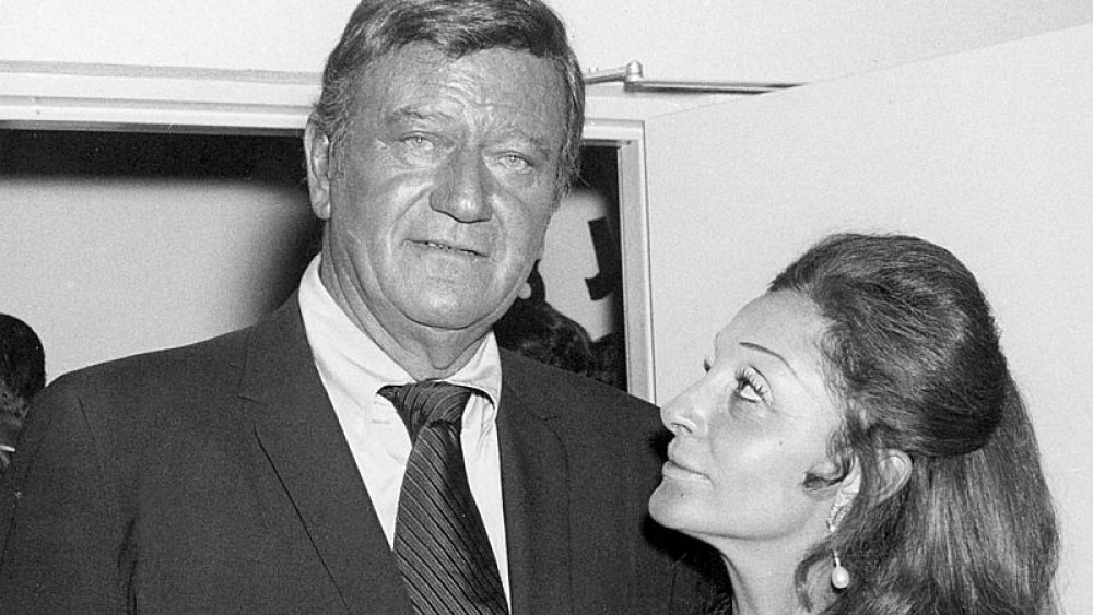 John Wayne and wife Pilar 1971