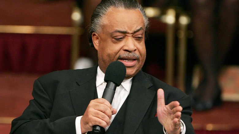 Rev. Al Sharpton delivers Johnnie Cochran's eulogy