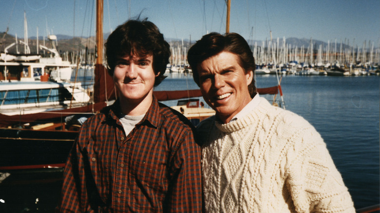 John Davidson with a friend