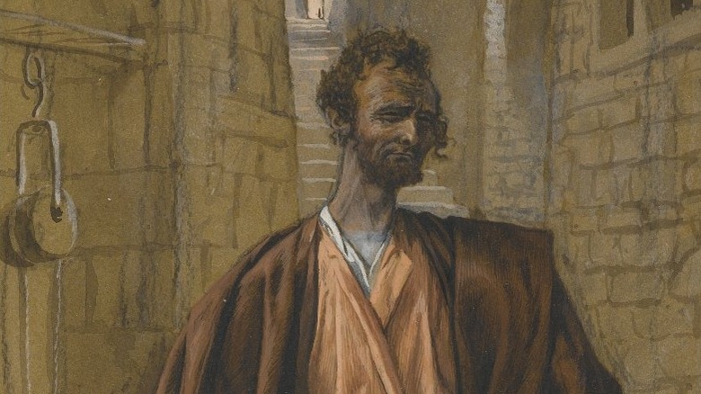Judas Iscariot standing illustration