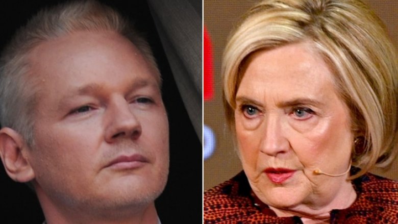 Julian Assange and Hillary Clinton