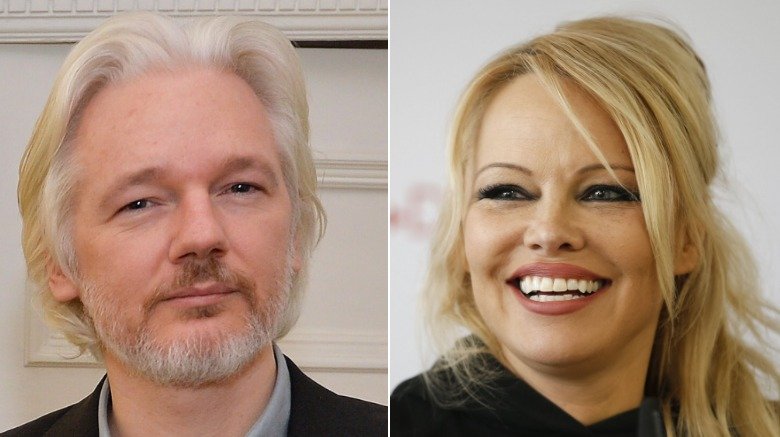 Julian Assange and Pamela Anderson