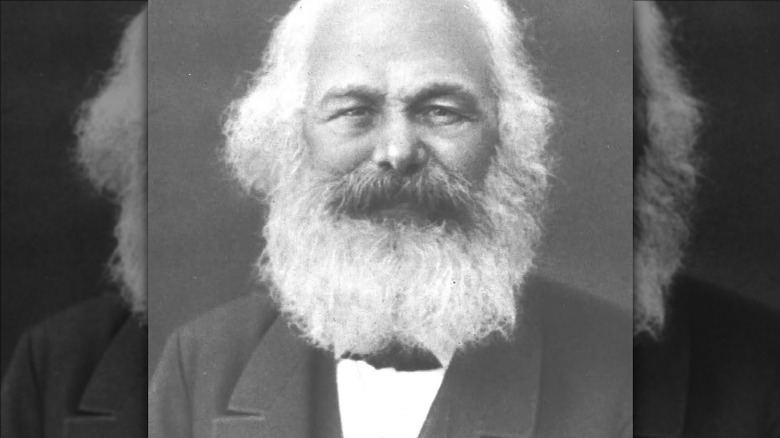 Final portrait of Karl Marx with his beard