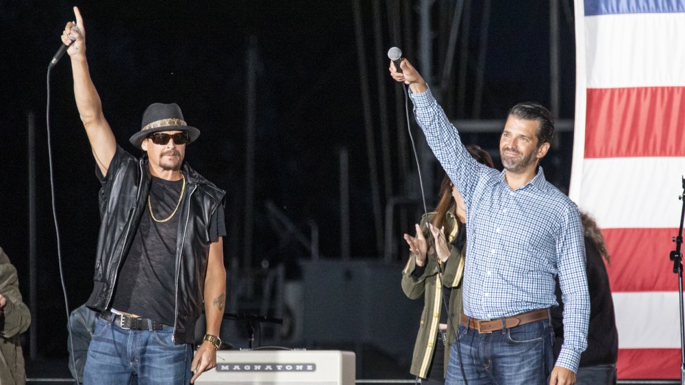 Kid Rock at a Trump rally in 2020