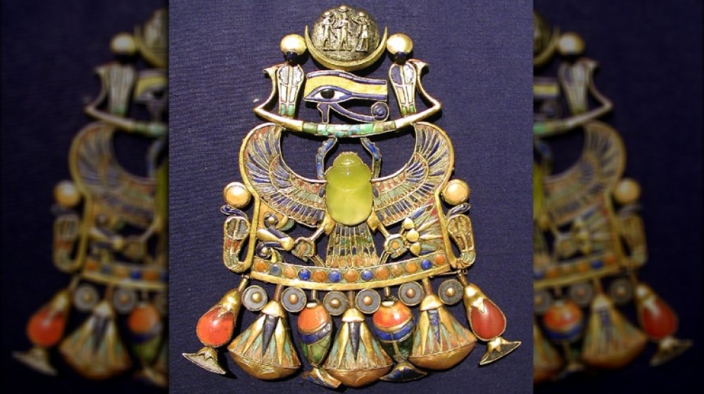 Breastplate with desert silica scarab