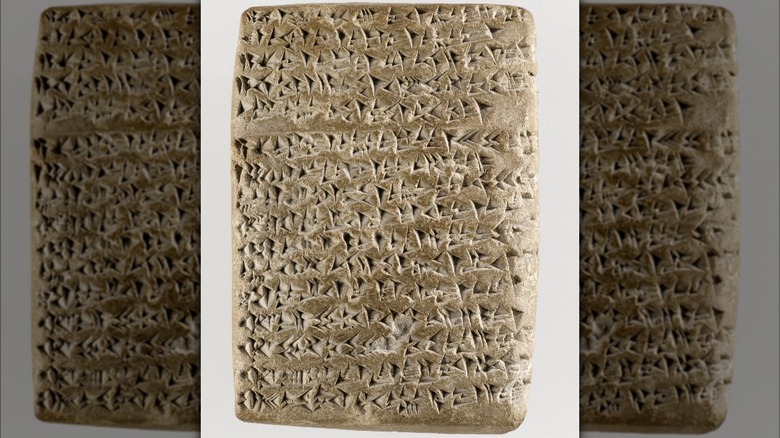 Amarna letter displayed