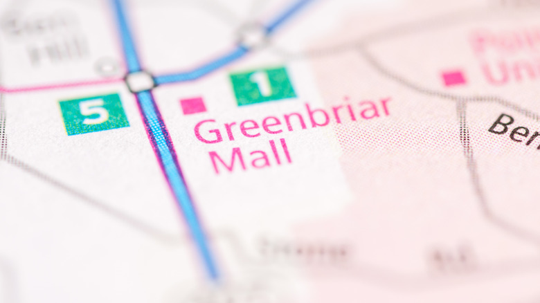 Greenbriar Mall on Atlanta map