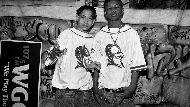 Kris Kross wearing jeans backward