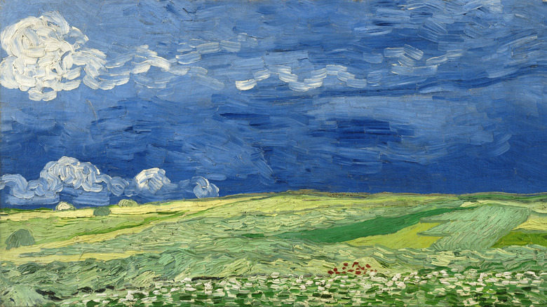 van Gogh's Wheatfield under thunderclouds