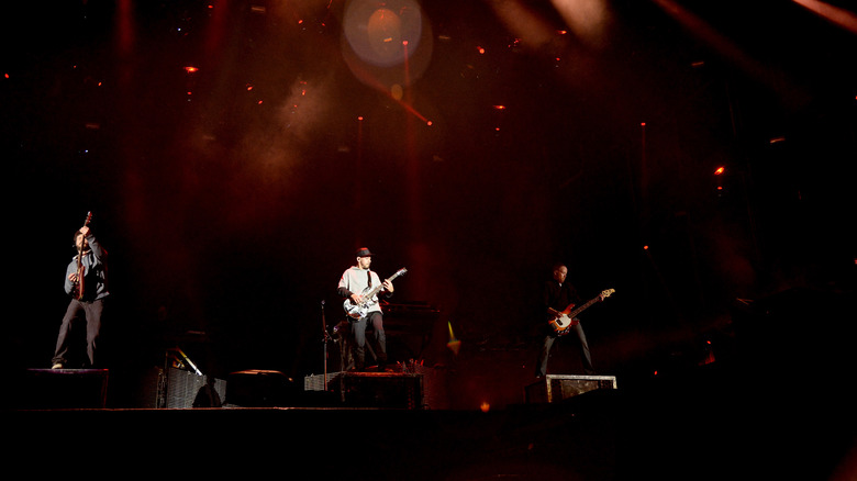 Members of Linkin Park at a show