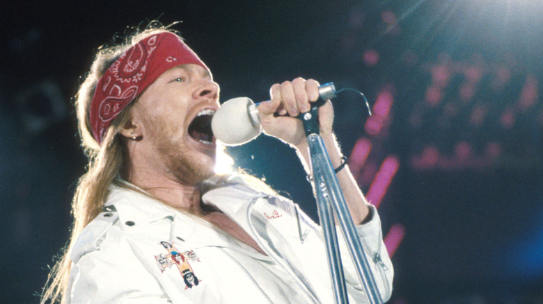 Axl Rose singing