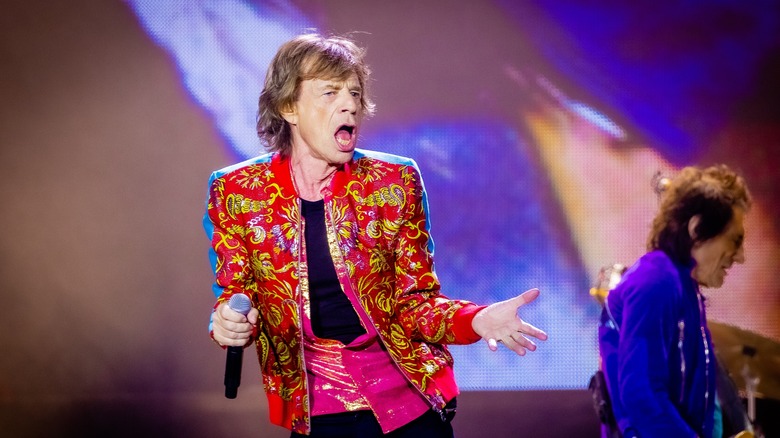 Mick Jagger gyrating