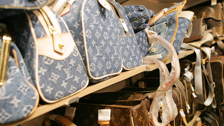 Counterfeit Louis Vuitton on shelves