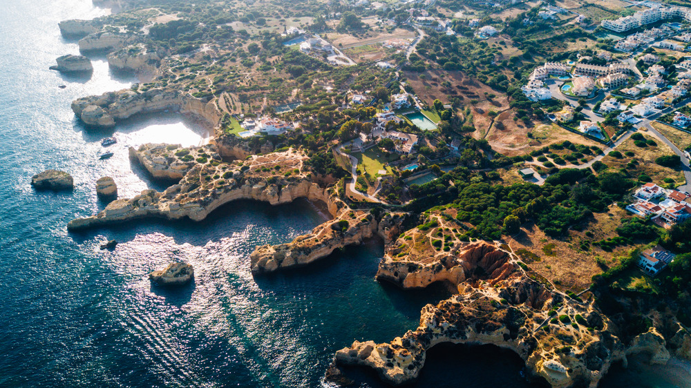 Algarve, Portugal aerial view