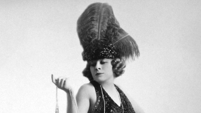 Mae West feather hat