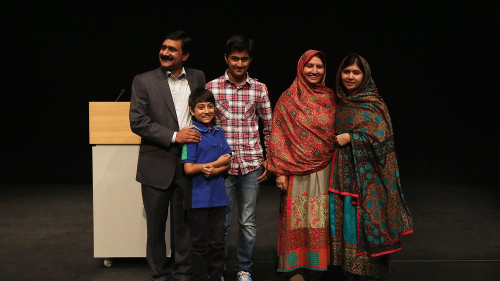 Malala Yousafzai and her family