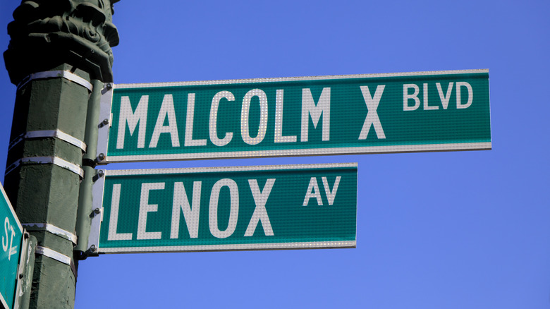 Malcolm X Blvd sign