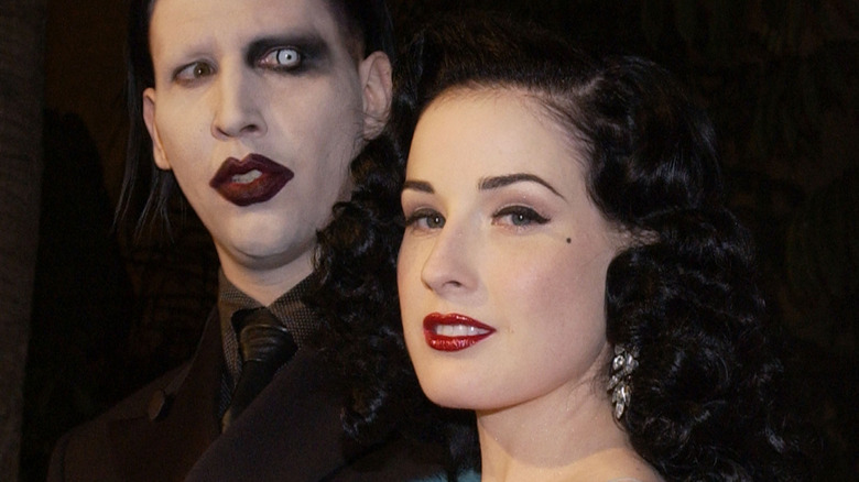 Dita Von Teese and Marilyn Manson