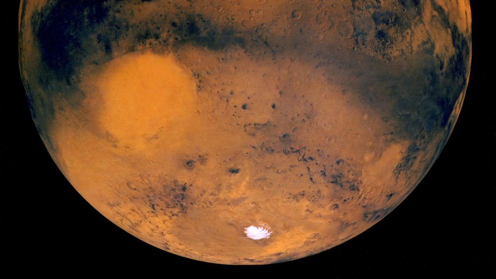 View of Mars's polar cap