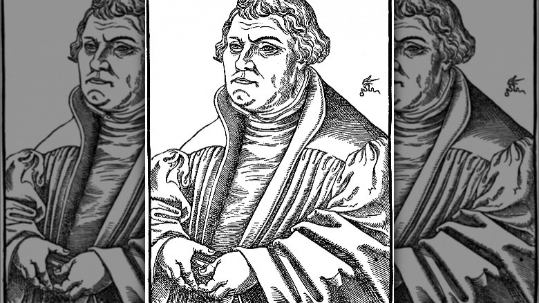 Woodcut of Martin Luther