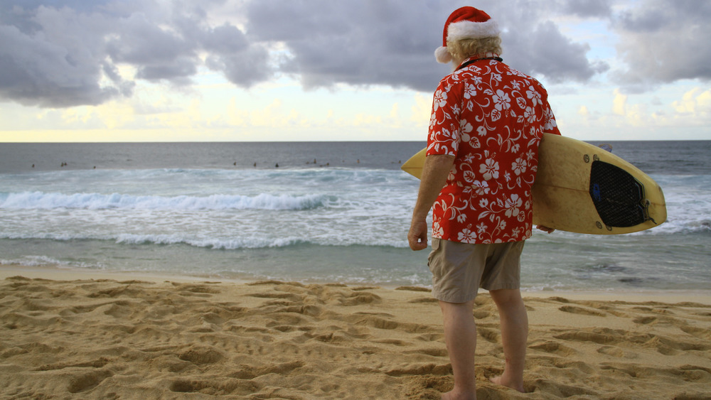 Surfing Santa