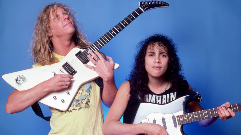 James Hetfield and Kirk Hammett