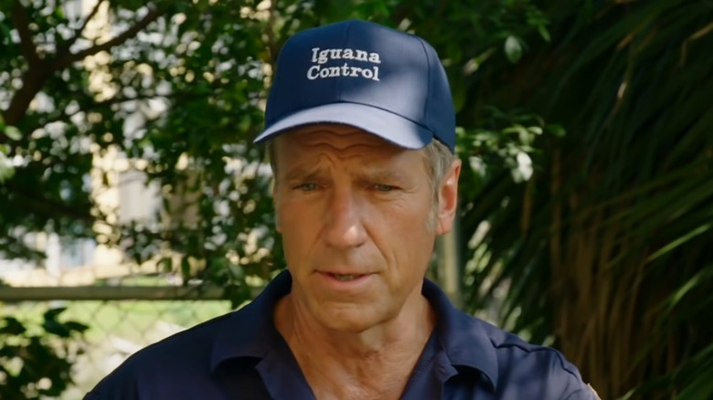 mike rowe blue Iguana Control hat