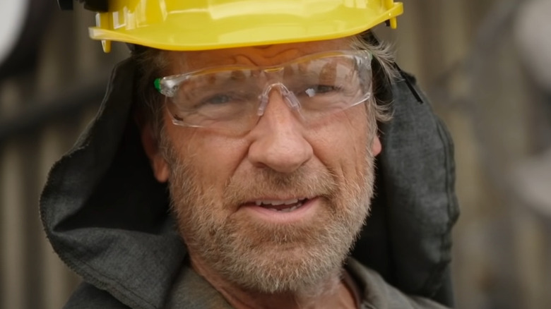 mike rowe safety glasses yellow hard-hat