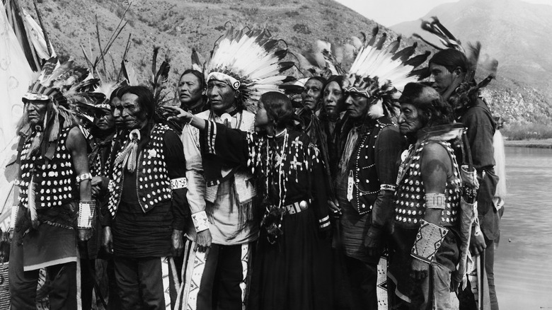 Native Americans standing