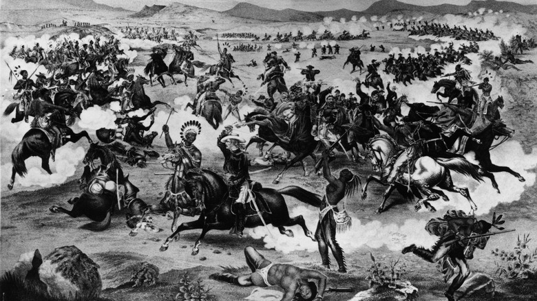 Battle of Little Big Horn painting