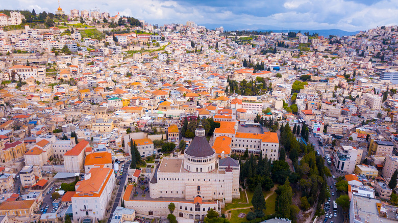 Aerial shot of Nazareth