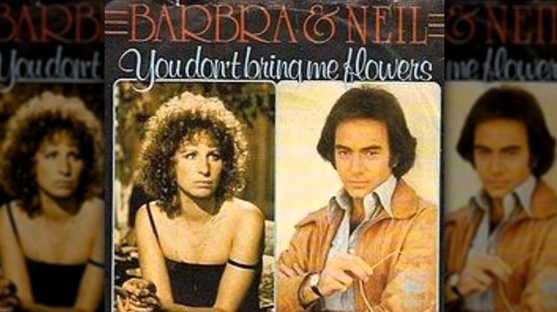 Neil Diamond and Barbra Streisand album cover headshots