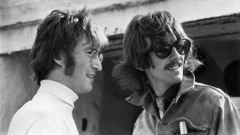 John Lennon and George Harrison