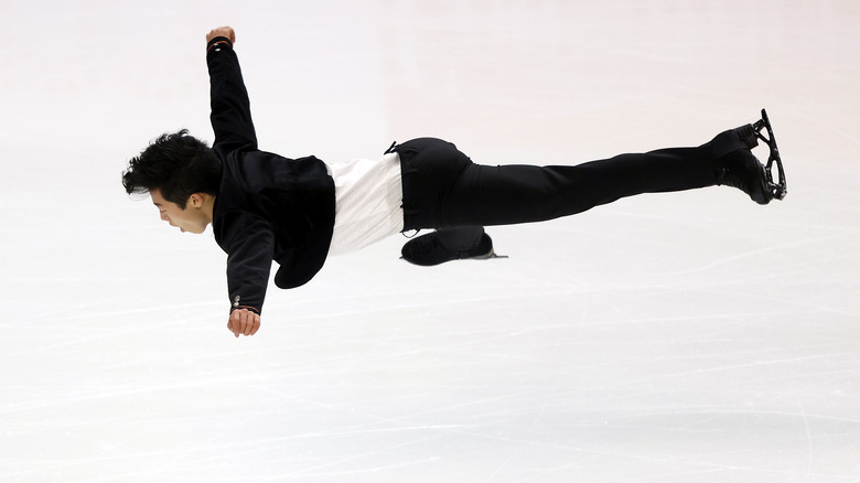 Nathan Chen performing a jump