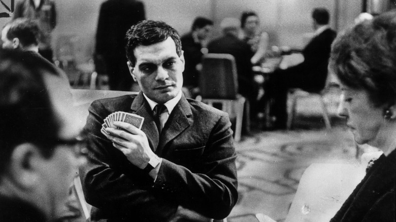 Omar Sharif at a bridge tournament