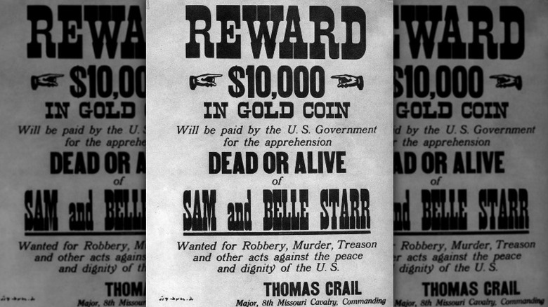 Belle Starr wanted poster